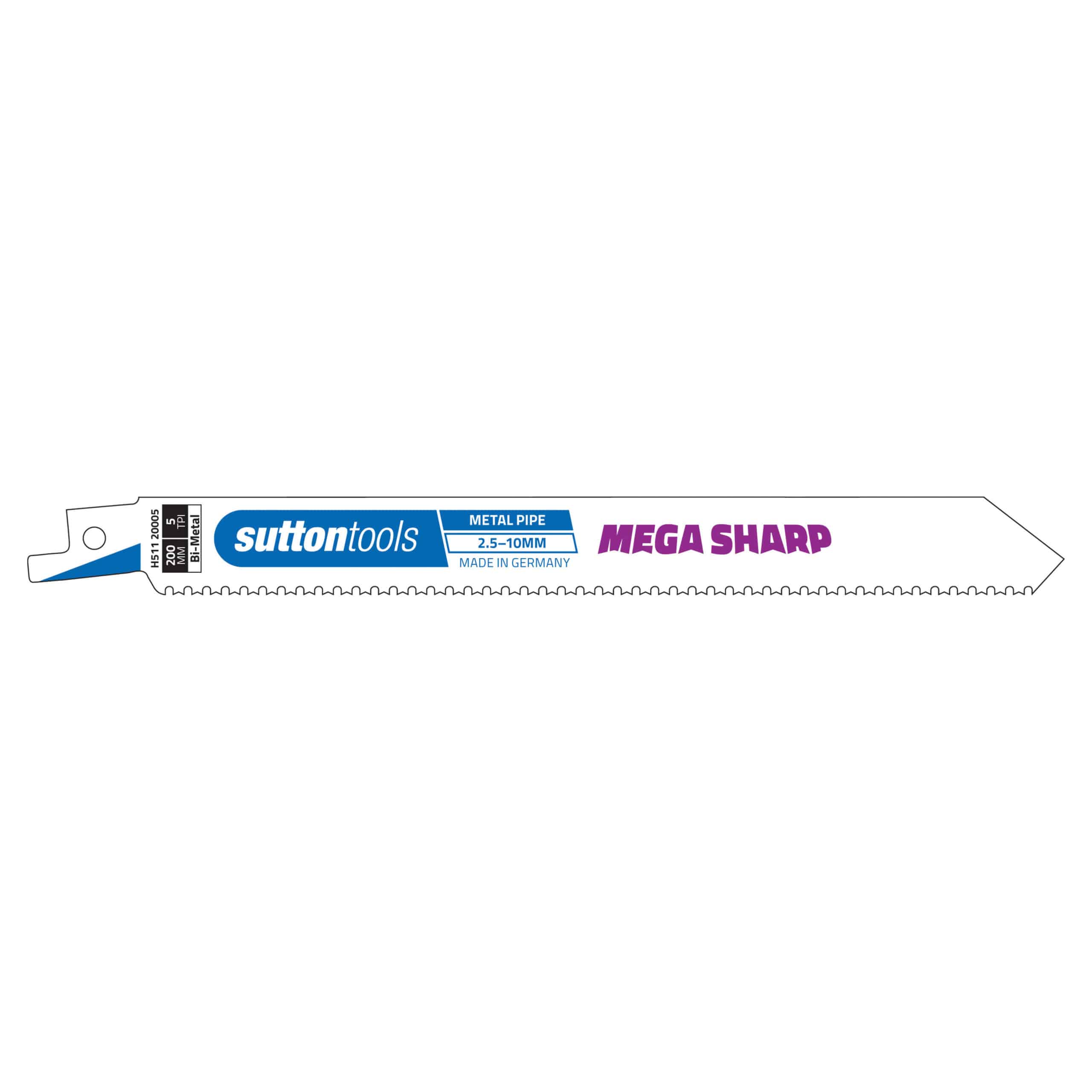 H51120005 Sutton Reciprocating Blades Pipe Mega Sharp 2 Pk Collins