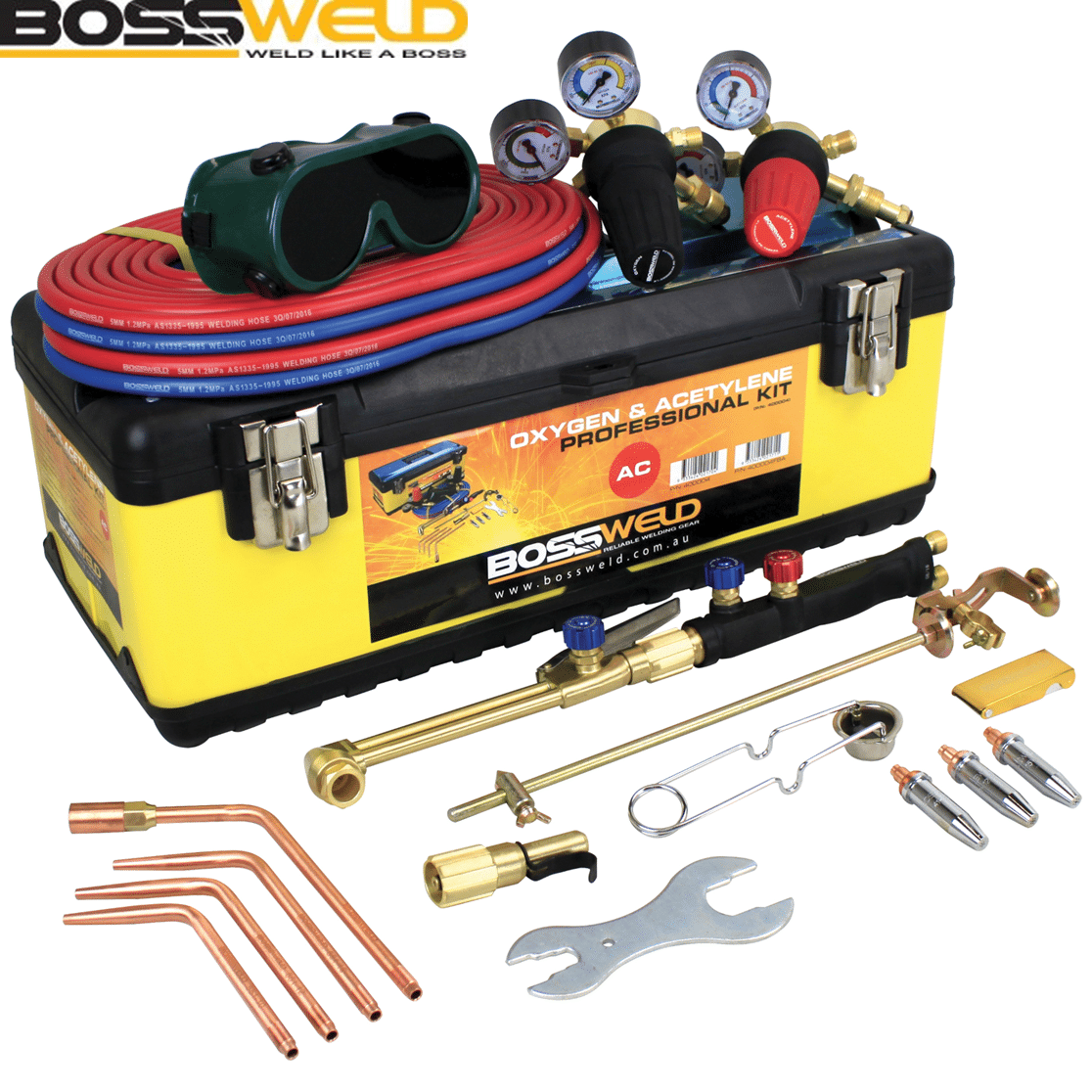 400009 Bossweld Professional Oxygen LPG Gas Kit Collins Tools Welding