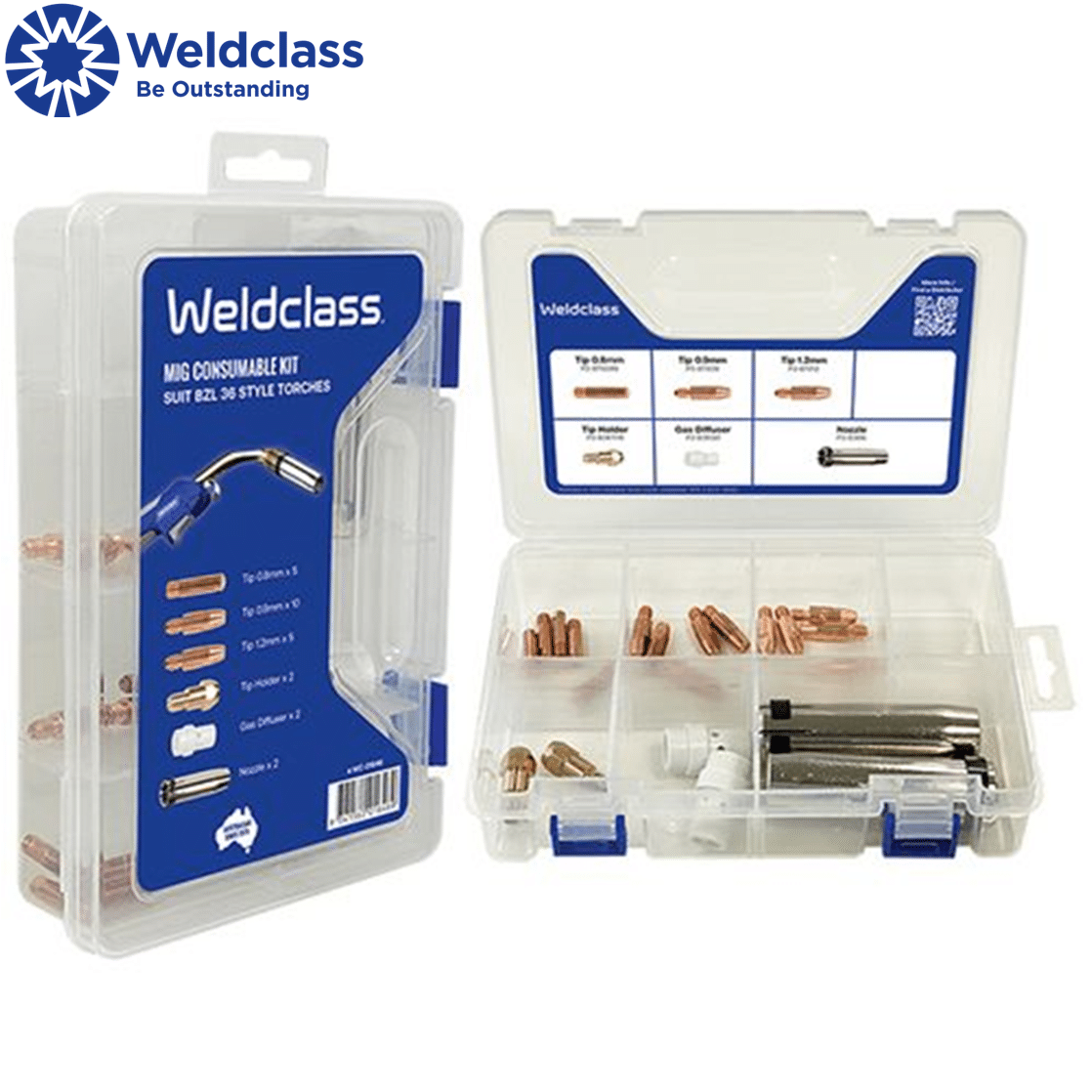 WC 01646 Weldclass MIG Consumable Parts Kit Binzel 36 Style Collins