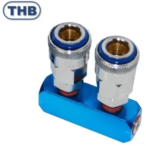 air manifold coupling, air manifold coupler 2 way, single action coupler, multi coupler, quickcouplers, quick coupling manifold, airline fittings, air hose fittings,