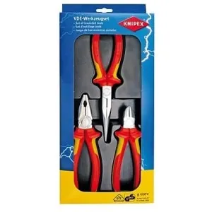 00 20 12 Knipex Insulated Plier Set Electrical 1000V VDE 3 Pce