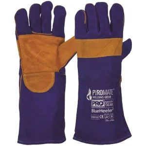 KBW16E ProChoice Pyromate® Blue Heeler® Blue & Gold Kevlar Stitched Large / Wholesale MOQ 6 Prs