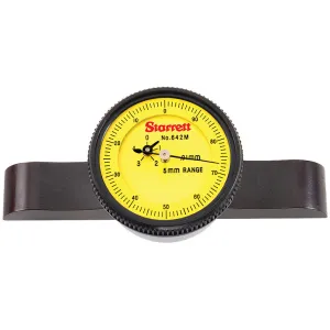 642MAZ Starrett Top Reading Dial Depth Gage / Range: 0-215mm