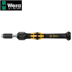 074802 Wera 1430 Micros ESD Adjustable Torque Screwdriver 0.02-0.06Nm Halfmoon Drive
