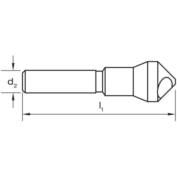 C102 Sutton Deburring Countersink Set Cross Hole HSS TiN 90deg / Select - Image 3