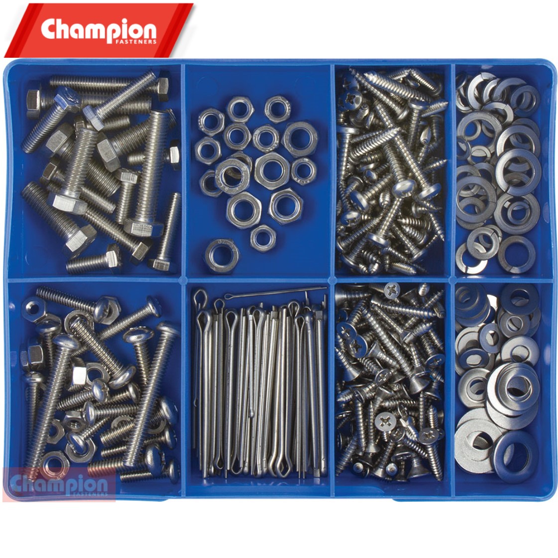 Ca1800 Champion Fasteners Stainless Steel Fastener Assortment Kit Collins Tools And Welding 