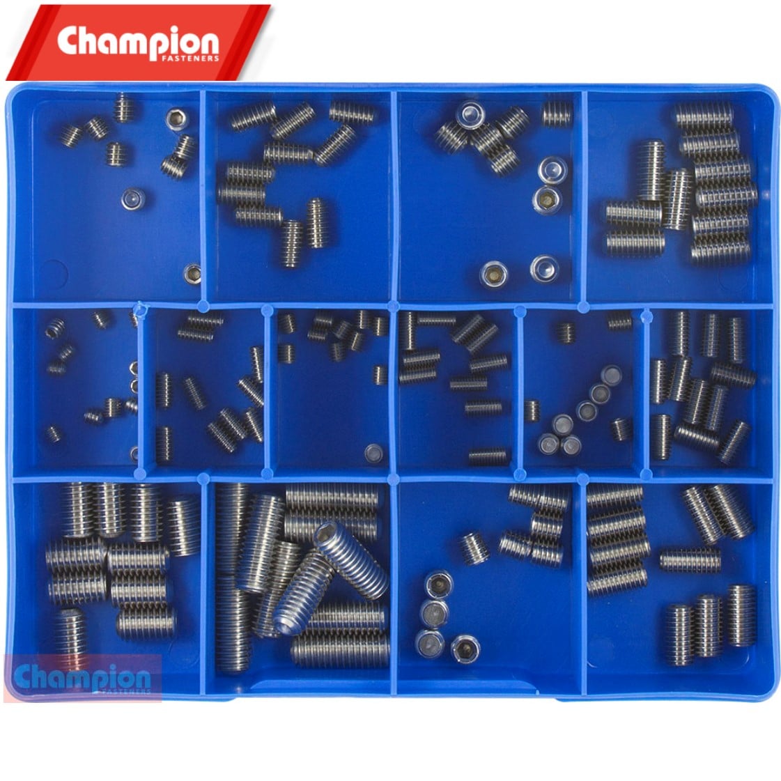 Ca1816 Champion Fasteners Stainless Steel Grub Screw Metricbsw 316a4 Assortment Kit Collins 