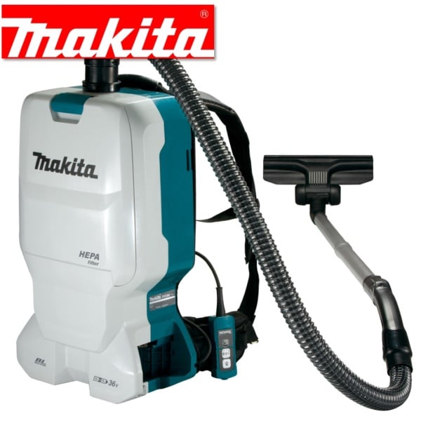 DVC660ZX1 Makita Cordless Brushless Backpack Vacuum 18Vx2