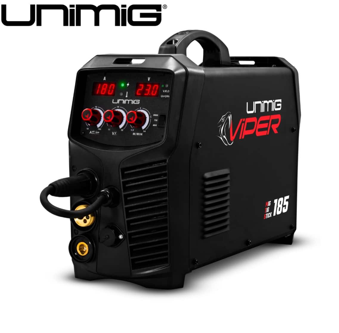 KUMJRVM185 Unimig Viper 185 MIG/TIG/Stick MultiProcess Welder