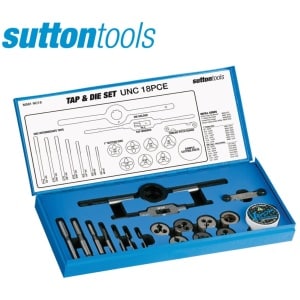 M561NC18 Sutton Tools HSS Tap & Die Set UNC 18 Pce