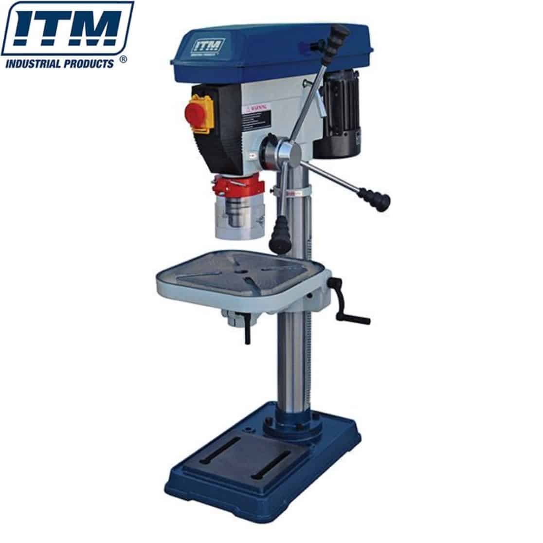 TD1416 ITM Pedestal Bench Drill Press 2Mt 16mm Capacity 16 Speed 360mm