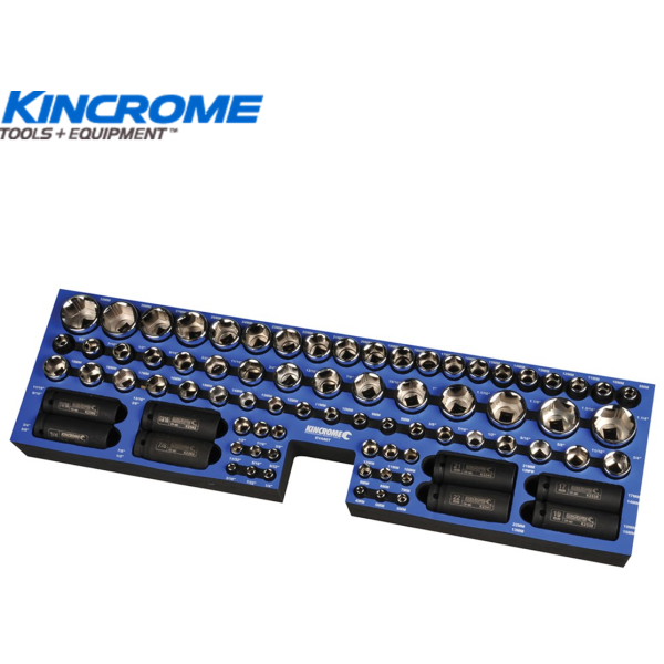 EVA90T Kincrome Truck Box LOK-ON Sockets & Impact Sockets EVA Tray 88 Pce