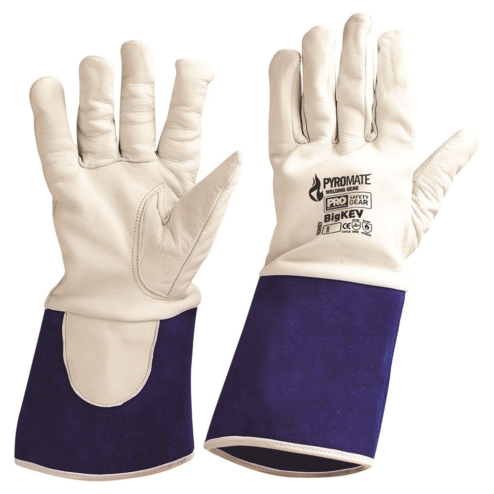 TIGWKEV ProChoice Pyromate Big Kev Welding Gloves Premium Goatskin ...