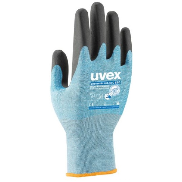 60084 uvex Phynomic airLite C ESD Level C Cut Protection Glove