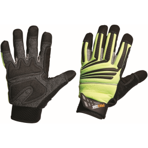 ProChoice ProFit Cut 5 Hi Vis mechanics gloves PTYC clear polyurethane palm coated TPR impact finger protection bulk workshop trade supply