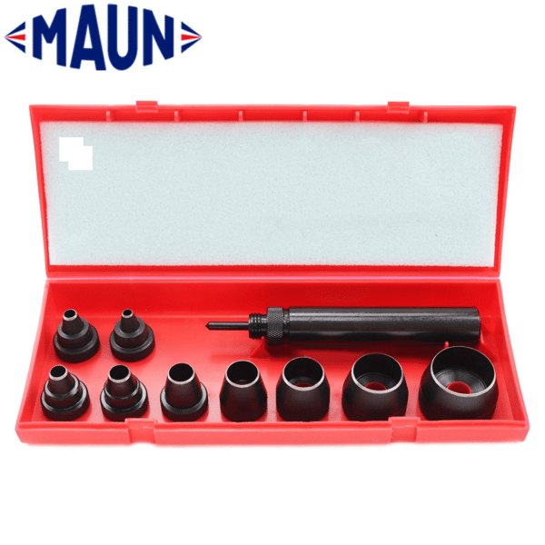 MA1001/05 Maun Wad Punch Set with Centre Punch Imperial 1/4" - 1" 10 Pce