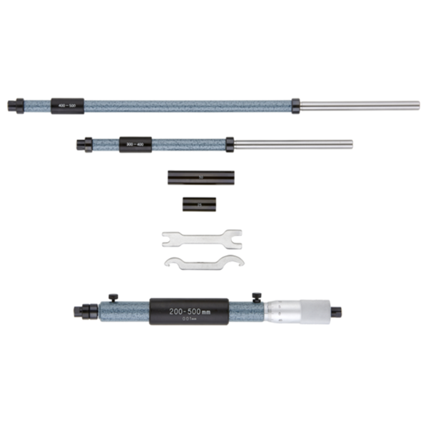 141117 Mitutoyo Inside Micrometer, Interchangeable Rods 200500mm