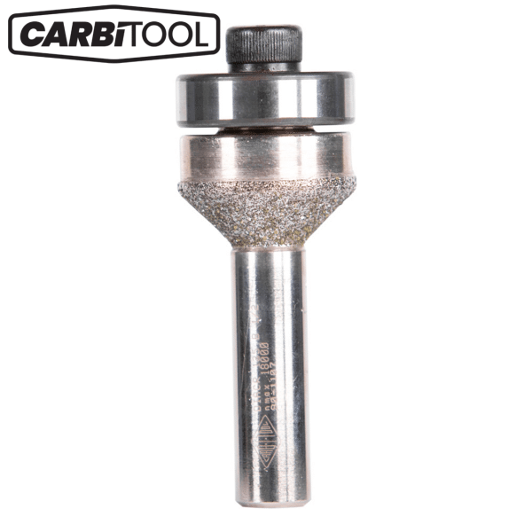 DIACR135 Carbitool Router Bit Diamond Coated 45° Inverted Chamfer Bit