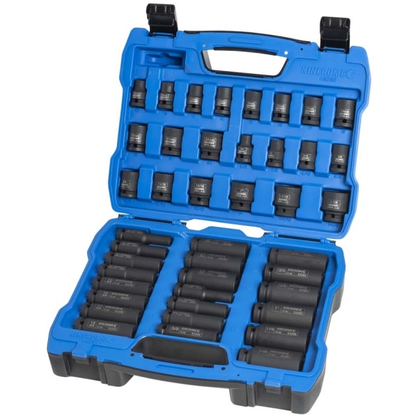 K2098 Kincrome Deep/Standard Impact Socket Set 42 Piece 1/2″ Drive