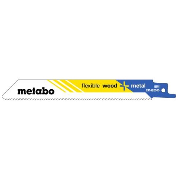 631492000 Metabo Sabre Saw Blades Flexible Wood & Metal 150 x 0.9mm 5