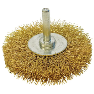 ITM Brass Crimp Wire Spindle Mounted Wheel Brush, Crimp Mounted Wire Wheel, Crimped Wheel Brush Australia, Crimped Wire Wheel Brush Australia, Mounted Wheel Brushes TM7014-275
