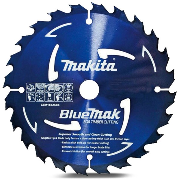 B15154 Makita BLUEMAK Wood Cutting Performance TCT Saw Blades for 240V