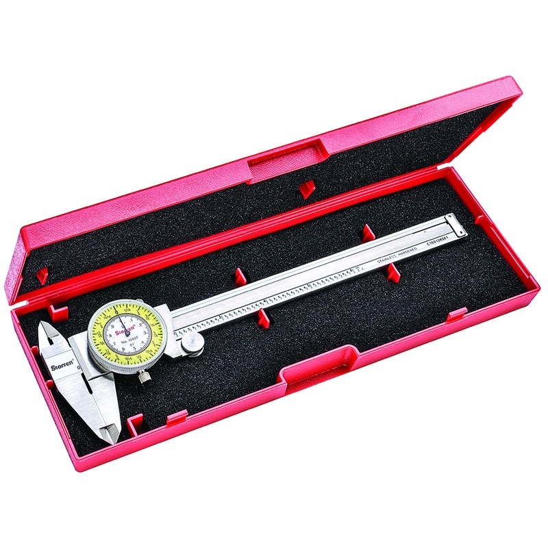 1202F Starrett Fractional Dial Caliper Stainless Steel .001