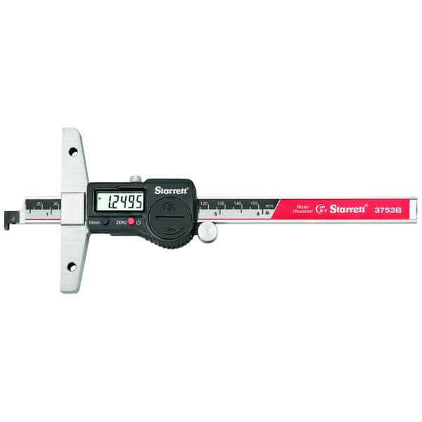 3753B Starrett Electronic Depth Gage IP67 / Select Length - Image 2