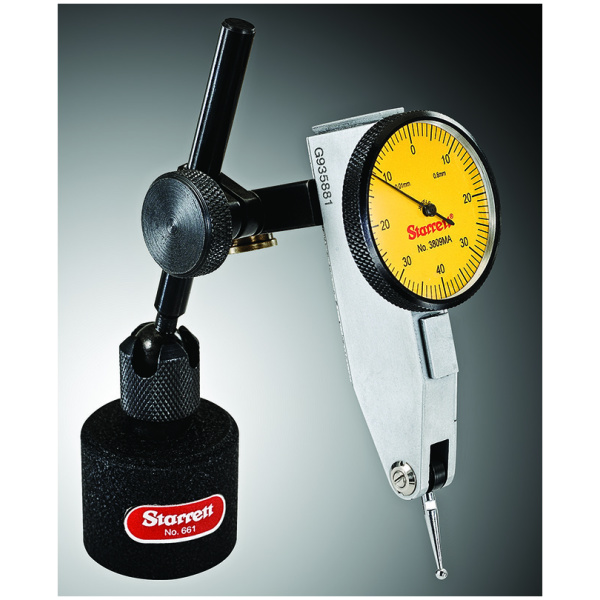 Starrett 708AZ Dial Test Indicator With Dovetail Mount .010