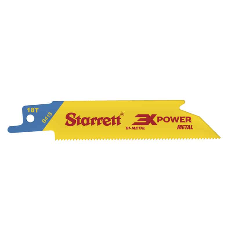 B418 Starrett Bi-metal Reciprocating Saw Blades Metal Straight Shape 3X ...