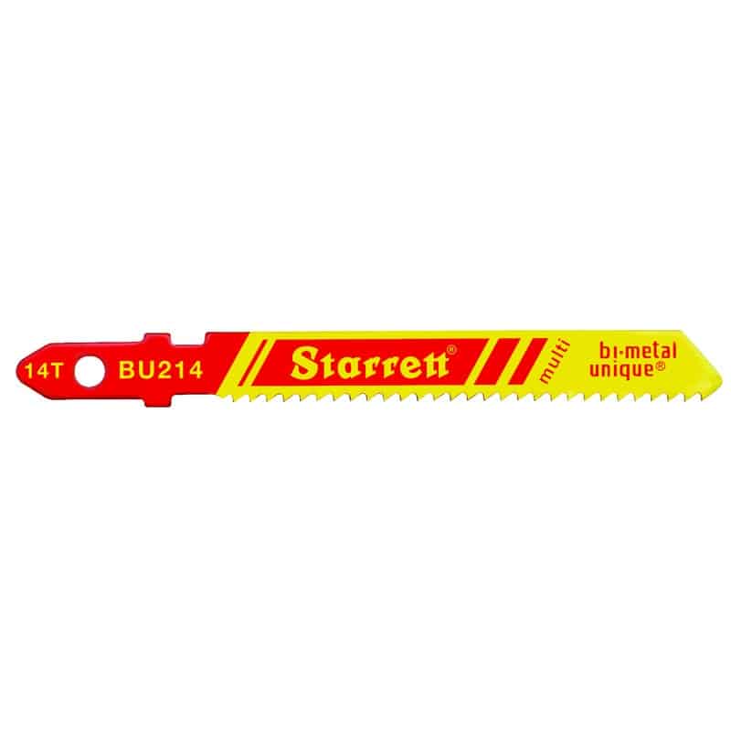 BU214 Starrett MultiPurpose Bimetal Jigsaw Blade Wavy 2″ 14TPI 100UN