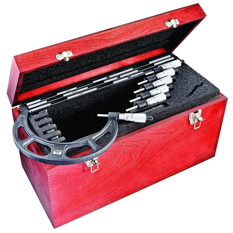 Starrett Stainless Steel Can Seam Micrometer With One-Piece Spindle, Satin Finish Stainless Steel And Advanced Sleeve Design - 0-.375" Range, .001