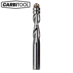 TSRW Carbitool Finishing Spiral Router with Bearing – Up Cut Solid Carbide / Select