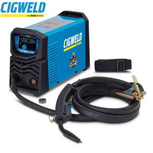 Cigweld BlueVenom MG130 Synergic gasless MIG welder W1202130 front profile display dial