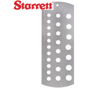 198 Starrett Standard Letter Size Drill Gage with SLC