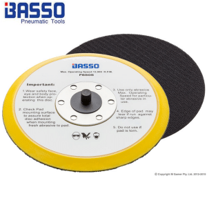 6" Velcro Backing Pad Basso,