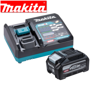 B-90526 Makita 40V Max Single Port Rapid Charger with 4.0Ah High Output Battery