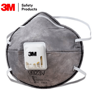 WX700901902 3M™ Particulate Respirator 9923V P2 with Nuisance Level Organic Vapour Relief Valved / 10Pk