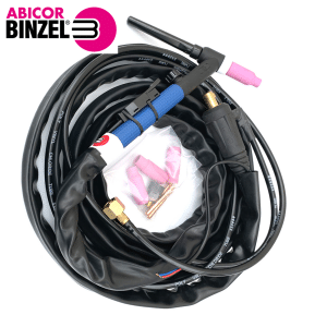 7R17V-4-3550 Binzel SR17 TIG Torch Flex Head 35/50 4mt with Trigger