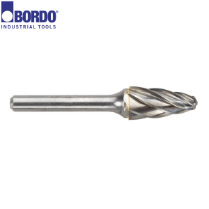6401-95297 Bordo 3/8" SF-3 Tree Radius Nose 1/4" Shank Burr Non Ferrous