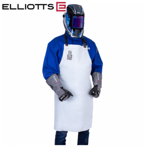 A1 Elliotts Blue Max® Leather Bib Style Welders Apron