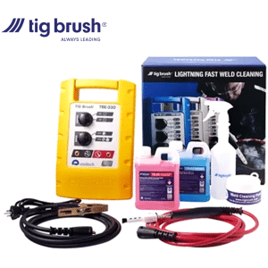 Ensitech TIG Brush 330 Weld Cleaner LokWand Kit complete setup, 330 weld clean machine tig brush 330 weld cleaner