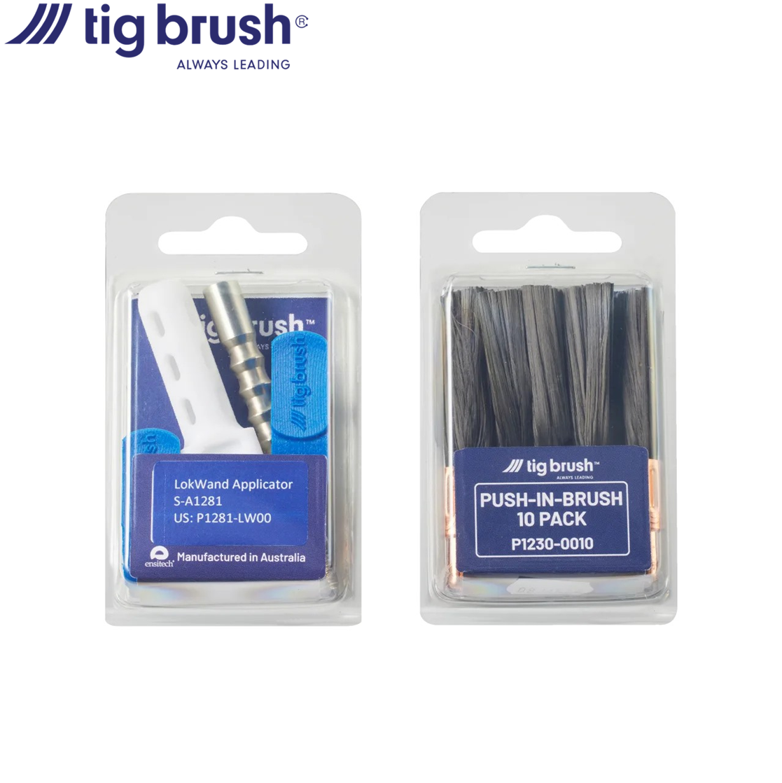 Push Tig TIG Brush® Lokwand Pack with 10 Push-In Brushes - Collins Tools & Welding