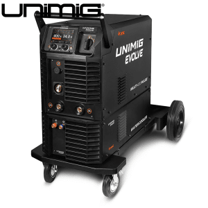 U11119 Unimig Evolve Multi 400 Pulse M580W Water-Cooled Trolley Package