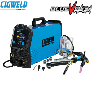 Cigweld BlueVenom XF210-6 multiprocess welding inverter W1400210 pulse MIG AC DC TIG stick 6 in 1 machine bulk workshop trade supply